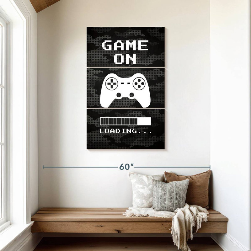 Game On Loading, 45" H x 28" W