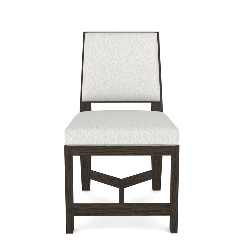 Thom Filicia Home Upholstered Back Side Chair, Havana, Kempsey Sheepskin