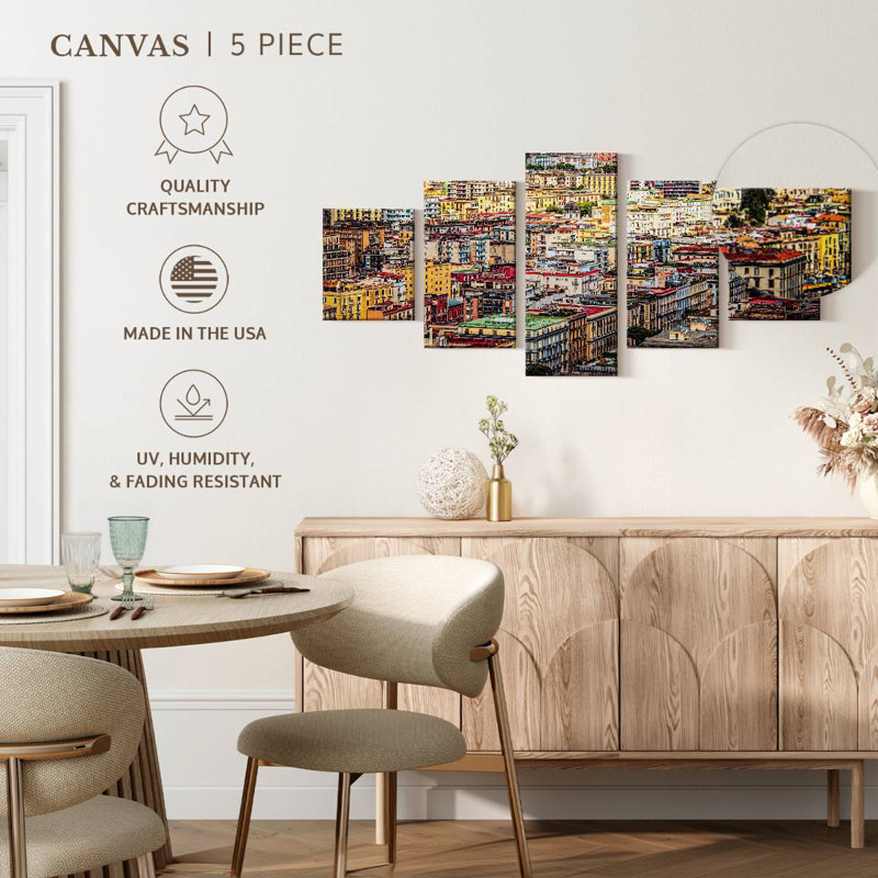 Centre-ville de Naples, 24" H x 55" W