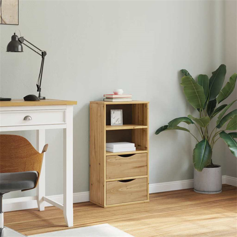 Dalenna 40cm Solid Wood Sideboard, Beige