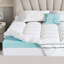 Surmatelas en mousse à mémoire de forme grand format, surmatelas double couche 4 po, mousse viscoélastique imprégnée de gel 2 po et housse de coussin 2 po avec poche profonde de 8 à 21 po