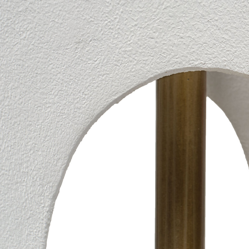 Swan Resin Table Lamp with Linen Shade