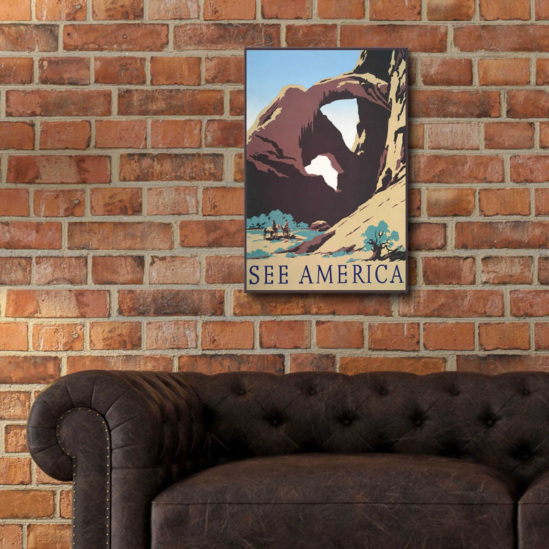 «See America» par Stellar Design Studio, art mural en verre acrylique, H 24 po x l 16 po x P 0,2 po