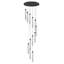 Chandelle suspendue en cristal D20 "x H38"