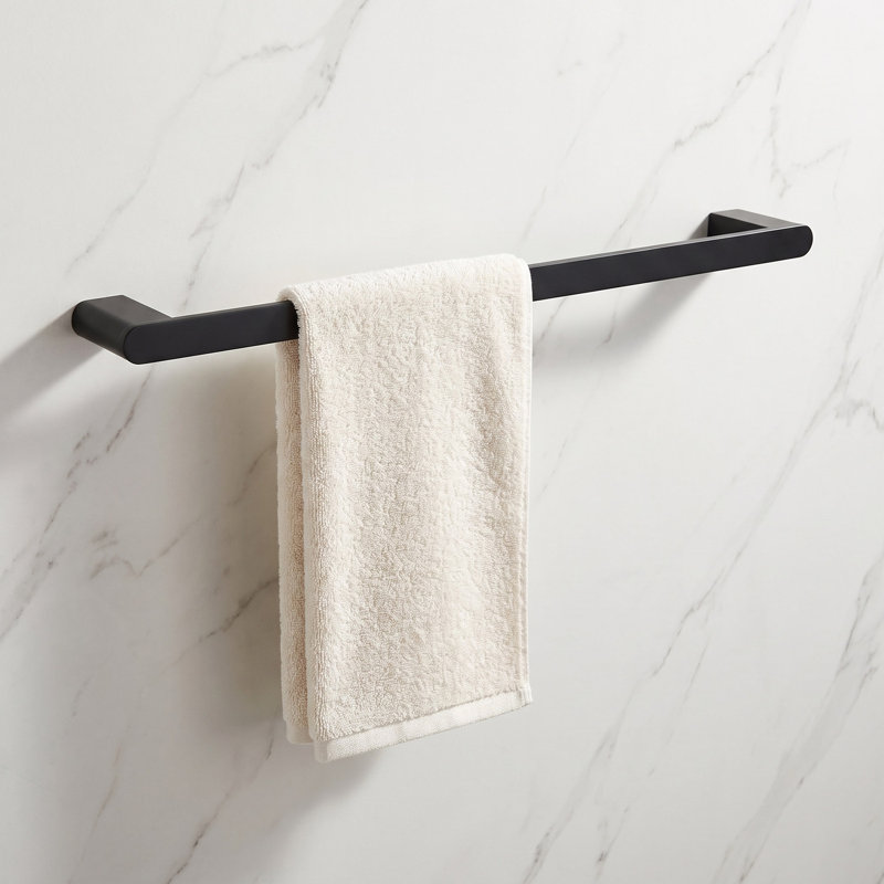 Linear 1 Towel Bar, Black