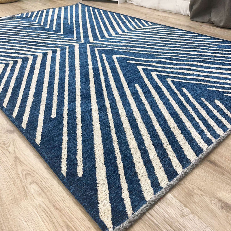 Tapis en coton tissé Alfa Rich Roemer, Rectangulaire 2 pi 6 po x 4 pi 9 po