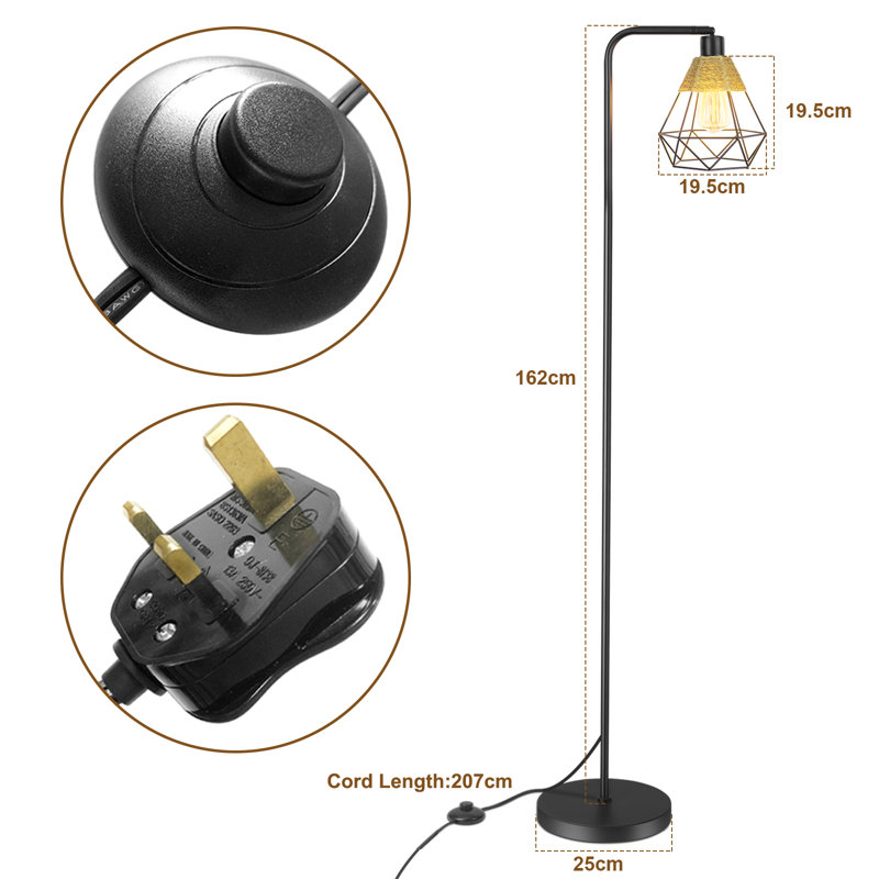 162cm Matte Task Floor Lamp