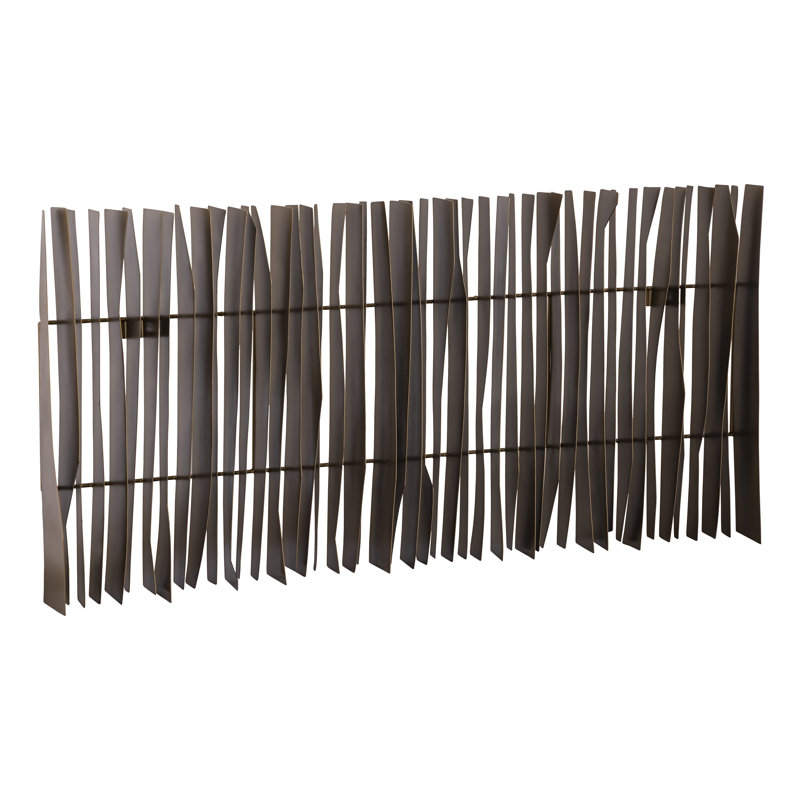 Art mural dimensionnel Ridge - laiton