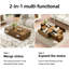 Grande table basse en bois de noyer avec 4 tiroirs de rangement de 47,24 po