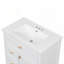 Meuble-lavabo polyvalent avec plusieurs tiroirs et tablettes-109842187
