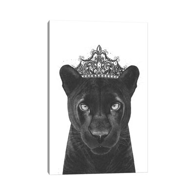 «The Queen Panther» par Valeriya Korenkova, impression sur toile tendue