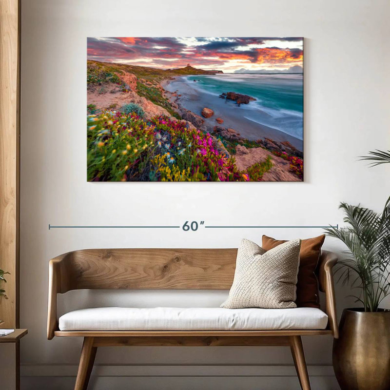 Gillard, Sardaigne, Gillard, fleurs, H 30 po x l 45 po
