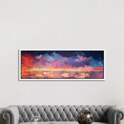 Sunset in the Matrix 1 Piece Panoramic Painting on Canvas