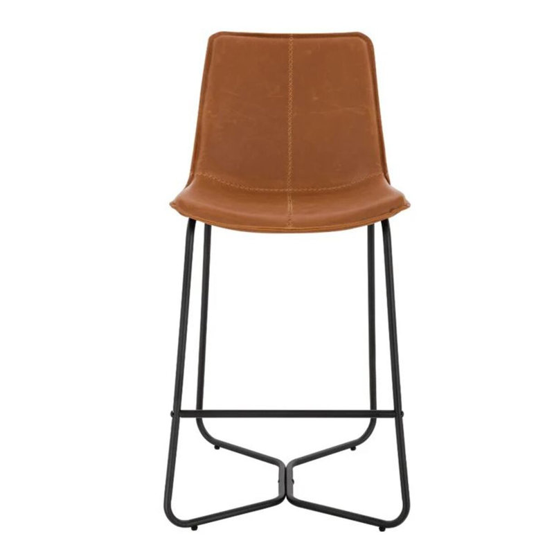 Praga Faux Leather Stool