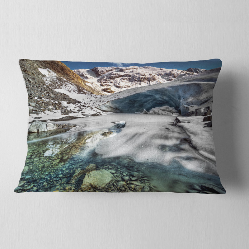 Coussin lombaire à paysage rocheux