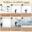 Décoration murale adhésive auto-adhésive pour bureau à domicile H 69 "x l 96" Minimalist Gray-219969070