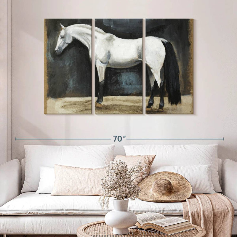 Brampt Equestrian Studies II, 32" H x 50" W