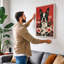 Boston Terrier in Bloom Botanical - Wrapped Canvas-838886849-838886879