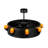 Antvan 8 - Light Dimmable Drum Chandelier