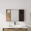 Armoires à pharmacie peu encombrantes, miroir en bois 41,6 po, salle de bain moderne