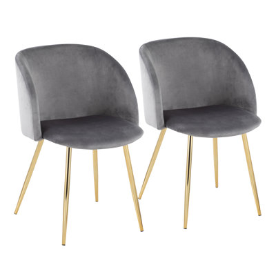Terrance 18.5'' H Velvet Upholstered Parsons Chair