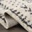Adein Shaggy Farmhouse Beige/Black Area Rug-651545515