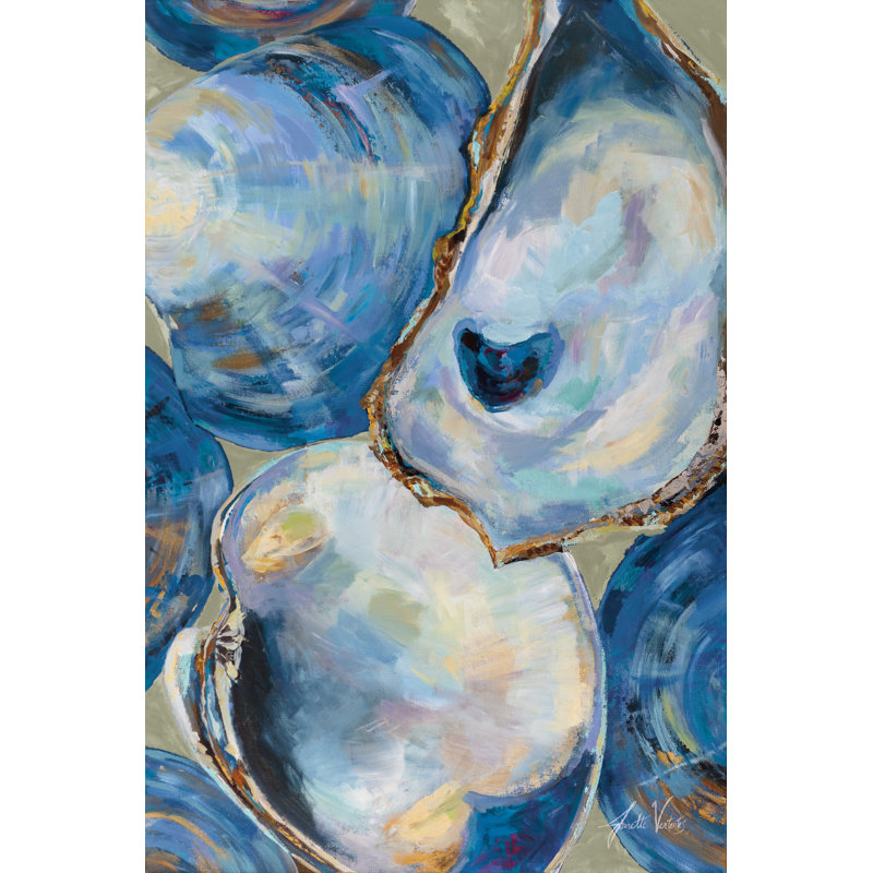 Matununk Shells Tan by Jeanette Vertentes - Wrapped Canvas Painting, 46cm H x 30cm x 3.8cm D