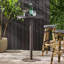 Outdoor 26" Round PE Rattan Bar Table, Multibrown