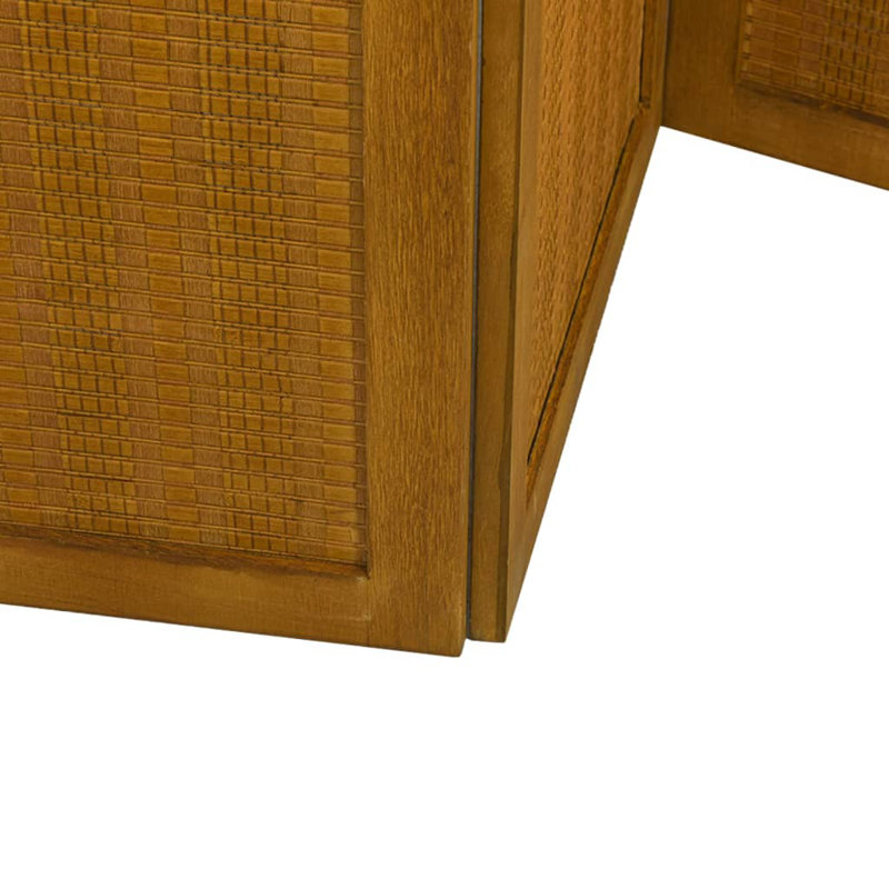 Aleinah 215cm W 6 - Panel Solid Wood Folding Room Divider, 160cm H x 215cm W