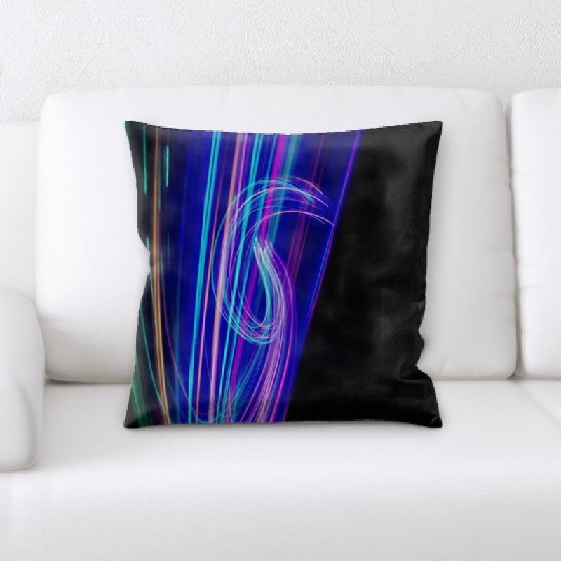 Housse et insert de coussin carré de couleur vive
