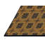Tapis brun/vert tissé à la machine-1777439505