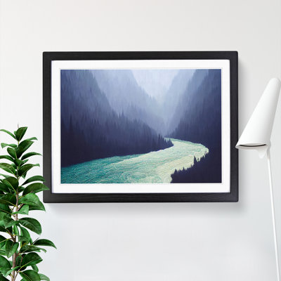River Through The Forest - Single Picture Frame Print
