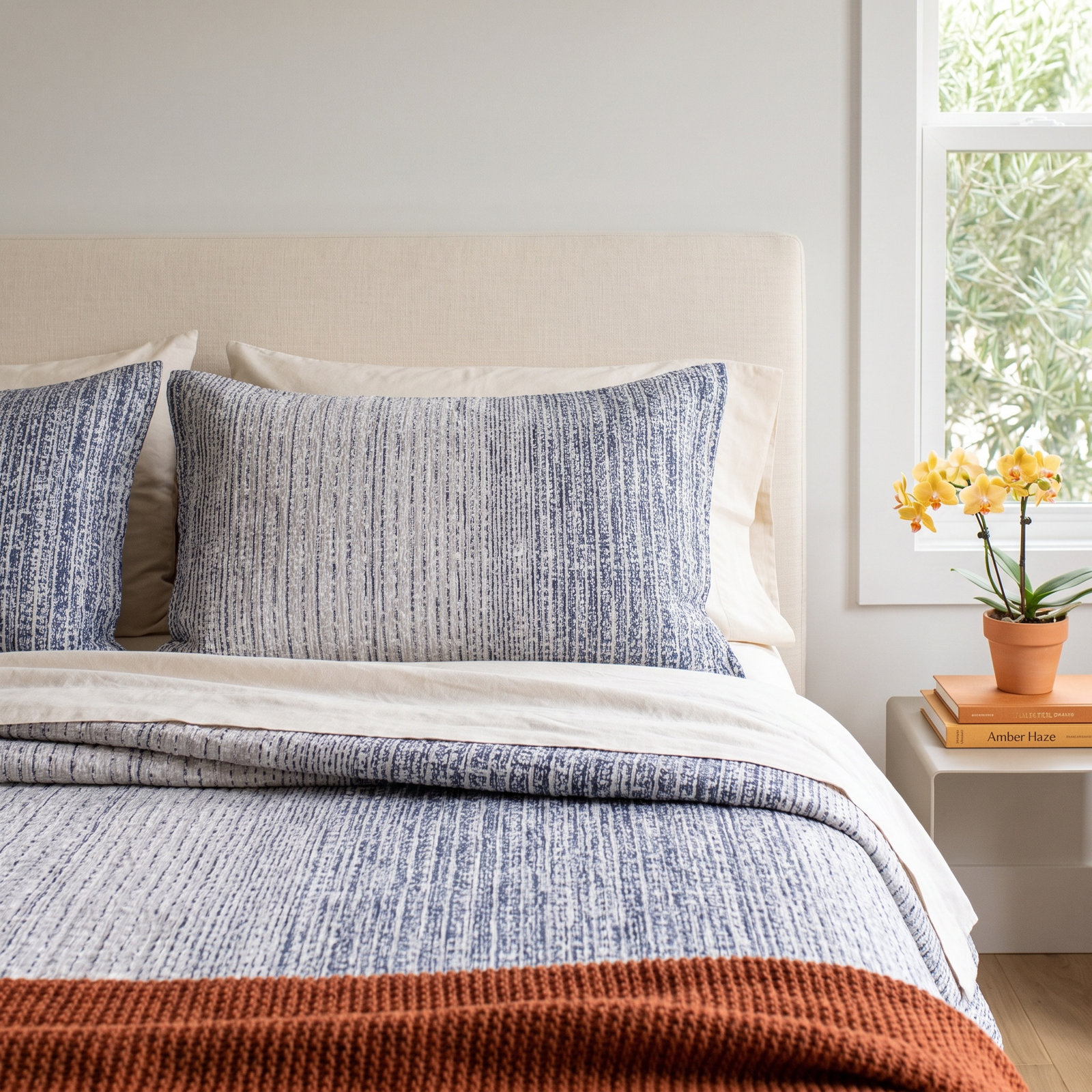 Aultman Cotton Sateen Duvet Cover, King Duvet Cover