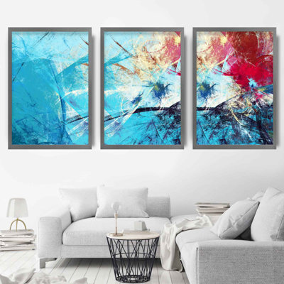 Spring Sunrise - 3 Piece Single Picture Frame Painting