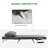 Homcom Single Person Folding 5 Position Convertible Sofa Bed Sleeper Chair Chaise Lounge Couch W/Pillow & Steel Frame, Dark Grey