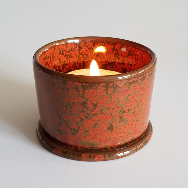 Maple 6 Piece Concrete / Cement Tabletop Tealight Holder Set