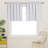Solid Textured Embossed Rod Pocket Valance Blackout Curtains (Set of 2)-607849628-607849625