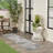 Almerino Floral Polypropylene Indoor/Outdoor Area Rug in Black/Gray-1988969587