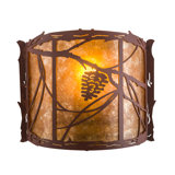 Rustic Lodge 1 - Light Flush Mounted Sconce