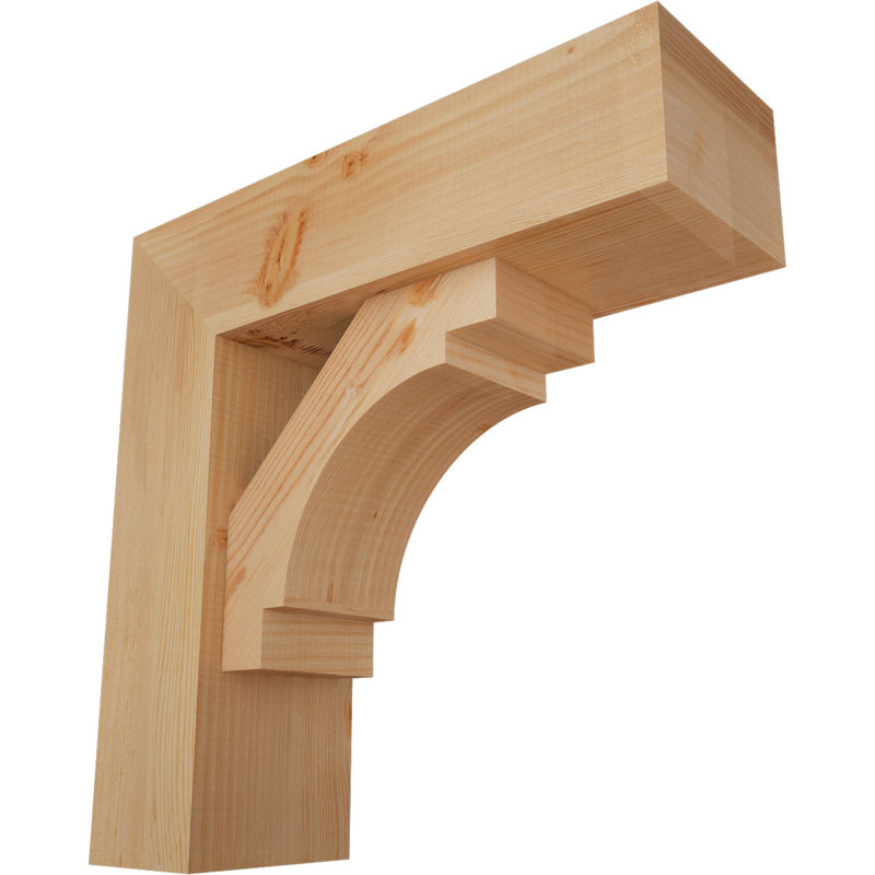 Support Merced Block avec support décalé, 24 x 24, Sapin Douglas de l 7 1/2 (lisse)