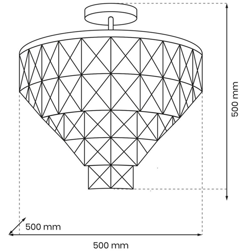 Anyia Semi Flush Mount, Chrome
