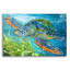 «Sea Turtle» par Tim Jeffs, art mural acrylique, 16 po x 12 po