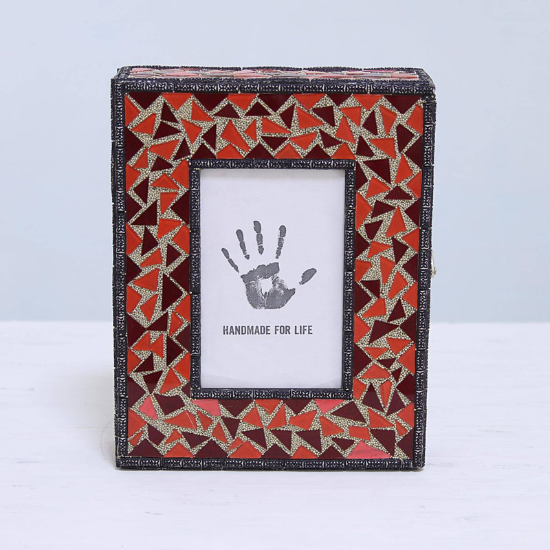 Jiminez Red Glass Matte Picture Frame