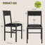 4 chaises de salle à manger rembourrées avec dossier ergonomique et siège rembourré
