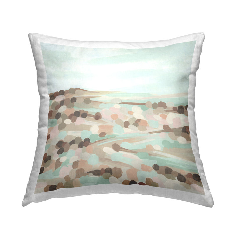 Coussin décoratif imprimé paysage impressionniste par June Erica Vess