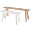 Ensemble de bancs brun Brunhild