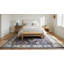 Tapis mauve en laine noué à la main à motif floral traditionnel traditionnel et traditionnel-1128776533
