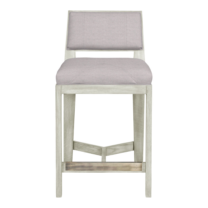 Scoville By Thom Filicia Upholstered Counter Stool with Solid Wood Frame, Wrenn, Lin Nadia