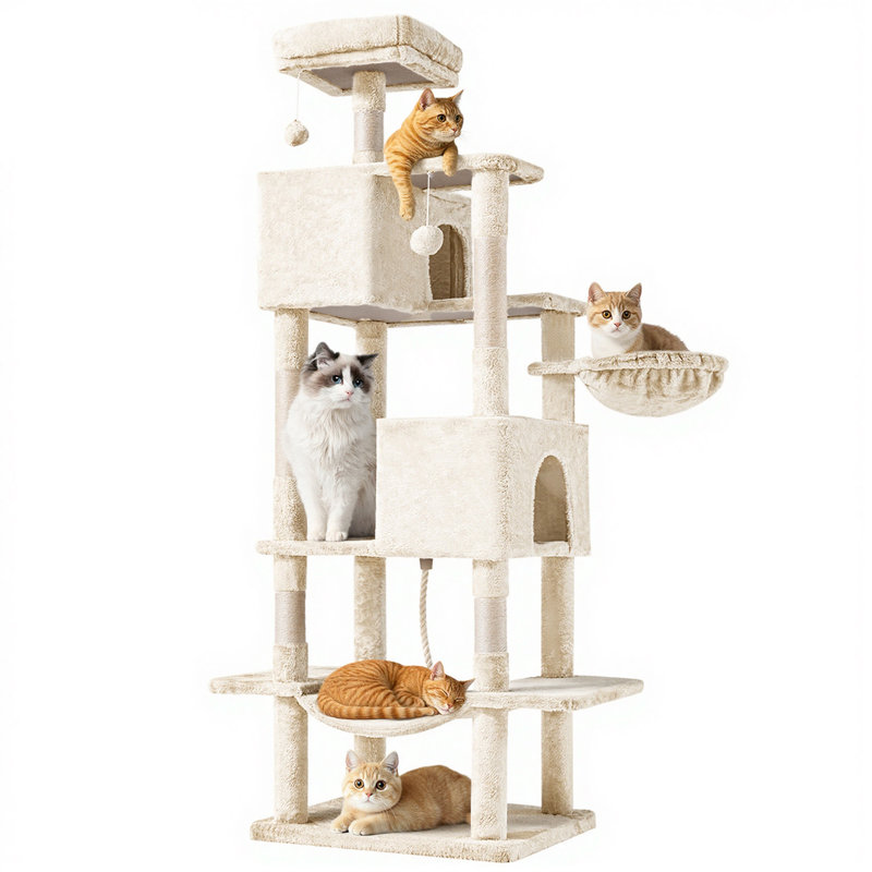 Arbre à chat, Beige