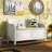 Linen Upholstered Storage Bench-798100544